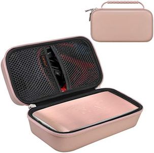 Canboc Carrying Case for Halo Bolt Portable Car Jump Starter 58830/57720/44400 mWh, Halo Bolt ACDC Max 55500 mWh Phone Charger, Mesh Bag for Jumper Cable, AC Wall Charger, Charge,Rose Gold