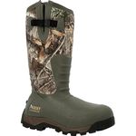 Rocky Men's Sport Pro Rubber 1200g Insulated Waterproof Outdoor Boot Knee High, Mossy Oak Break Up Country, 12