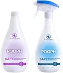 Pooph Pet Odor Eliminator & Pooph Laundry Additive - 2-32oz Bottles - Eliminates Odors at the Molecular Level, Dogs, Cats, Freshener, Eliminator, Urine, Poop, Pee, Deodorizer, Puppy, Fresh, Clean