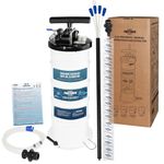 FIRSTINFO A1102US Patented 6.5L Pneumatic/Manual Oil Extractor Pump for Automobile Fluids Vacuum Evacuation with Brake Bleeding Hose