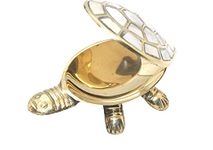 H A Z Vastu Feng Shui Wish Fulfilling Brass Sheep Tortoise/Turtle with Secret Wish