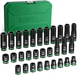 SK 1/2" Drive Impact Socket Set, 30