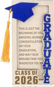 Graduation Gifts 2026 Money Holder for Cash, Wooden Graduation Money Envelope Holder for Class of 2026 High School College University Senior Graduation Party, Birthday Holiday Gifts for Women Men Kids Friends