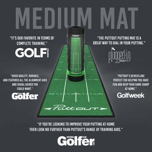 PuttOUT Medium Putting Mat – Indoor Golf Practice Green