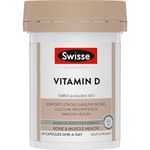 Swisse Vitamin D - 100% RDA of Vitamin D3 (Manufactured In Australia, Internationally Proven Formula) High Absorption Vitamin D3 For Healthy Bones, Immunity & Strong Muscles (90 Tablets)