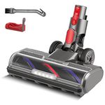 ALSTON Motorhead Carpets and Floor Attachment for Dyson V7 V8 V10 V11 V15 Vacuum Cleaner with Trigger Lock and Cleaning Cut Brush, Roller Brush Bar 5 LED Headlights Vacuum Brush Attachments