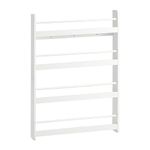 SoBuy KMB08-W, Wall Mounted 4 Tiers Children Kids Bookcase Book Shelf Storage Display Shelving Rack, 80x12x118cm