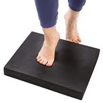 Aiweitey Stability Trainer Pad - Foam Balance Exercise Pad Cushion for Therapy, Yoga, Dancing Balance Training, Pilates,and Fitness (Black)