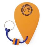 SwimCell Floating Keyring for Boat Keys. Floats 60gm in Water - 3 Times More Than A Marine Cork! Key Float Nautical Keychain Sailing Gift. Key Buoy For Action Camera & Phone Case- Orange