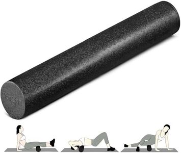 Yes4All High-Density Foam Roller for Back Pain Relief, Yoga, Exercise, Physical Therapy, Muscle Deep Tissue Massage 12-18-24-36 (36 inch, Black)