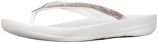 Fitflop Women's Sparkle Classic Iqushion Flip Flops, White Urban White 194, 7 UK