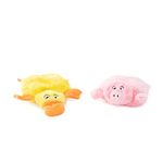 ZippyPaws Squeakie Pads - 2-Pack, Duck, Pig