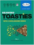 Fine Fettle Seaweed Toasties 110g x 3 - All Natural - No preservatives, Gluten Free, Dairy Free, Nut Free, Low Carb, Vegan, Keto Friendly and Healthy Toasties - Made with 6 Wholesome Seeds - Crispy Toasted Seed Crackers