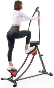 Sunny Health & Fitness Long Stride Curved Step Climber w/ 4 Incline Angles