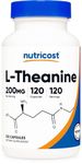 Nutricost L-Theanine 200mg; 120 Capsules - Double Strength