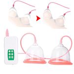 Enlargement Machine, 3 Levels Powerful Enlargement Pump 2 Modes Efficient for Improve Dysplastic Breasts for Improve Flat Breasts (AB Medium Cup)