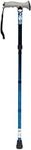 DRIVE DEVILBISS HEALTHCARE Height Adjustable Folding Walking Stick with Gel Grip, Blue (Pack of 1)