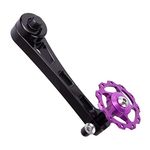 JIANWEI Bike Chain Tensioner, Bike Chain Guide Bike Protector, Aluminum Alloy Bicycle Single Speed Adjuster Converter for MTB Road Racing Bike(Black)