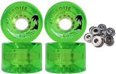 Bigfoot Freeride Longboard Wheels 65MM 78A Islanders Green SHR Cruiser +ABEC 9'S