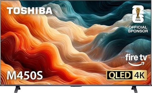 TOSHIBA 55" Class M450 Series QLED 4K UHD Smart Fire TV, Voice Remote with Alexa, Stream Live TV Without Cable