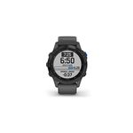 Garmin fenix 6 Pro Solar, Multisport GPS Watch with Solar Charging Capabilities, Advanced Training Features and Data, Black with Slate Gray Band