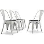 BELLEZE Metal Dining Chairs Set of 