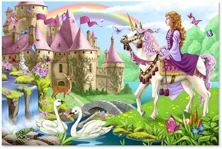 Melissa & Doug Fairy Tale Castle Jumbo Jigsaw Floor Puzzle (48 pcs, 2 x 3 feet) - FSC Certified