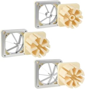 DEPFALL Commercial Vegetable Chopper Replacement Blades, 6-wedge Slicer + 8-wedge Slicer + 6-wedge Apple Corer French Fry Blade for Cutting Potatoes Carrots Onions