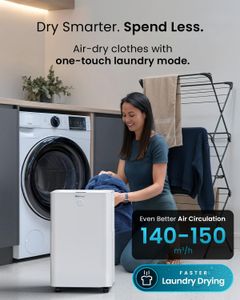 Pro Breeze 20L WiFi Dehumidifier – OmniDry, Humidity Sensor, Sleep Mode