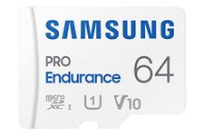 SAMSUNG PRO Endurance 64GB MicroSDXC Memory Card with Adapter for Dash Cam, Body Cam, and Security Camera – Class 10, U1, V10 (‎MB-MJ64KA/AM) [Canada Version]