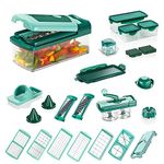 Genius Fusion Nicer Dicer Smart, 34 parts including nicer twist, cutting, slicing, dicing, Julienne cutter, spirals, fruit and vegetable slicer, known from TV