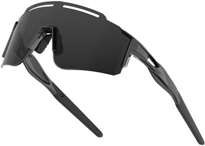 ATTCL Luxury Cycling Sunglasses for Men Women Sports Glasses,UV 400 Protection for Cycling, Skiing, Driving (550A-Black/not mirrored)