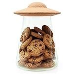 Suck UK UFO Cookie Jar | Glass Stor