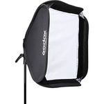 GODOX SGUV6060 (60cmx60cm) S2 Bowens Mount Bracket with Softbox & Carrying Bag Kit for Camera Flash Speedlight Studio Photography, Black