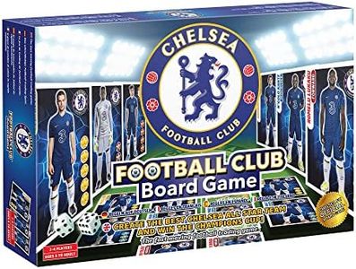 Gioco da tavolo ufficiale Chelsea Football Club di Football Billionaire | Giochi da tavolo per famiglie per bambini e adulti | Età 6+ | Un gioco da tavolo di strategia commerciale e familiare per 2-6