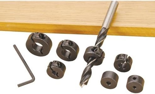 Woodriver Drill Bit Stop Collars 7-Piece Set