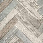 Retro Wood Style Effect Cosmic Vinyl Flooring 2.5mm Realistic Foam Backed Lino R10 Slip Resistant (2m x 3m / 6ft 6" x 9ft 10", Reclaimed Parquet)