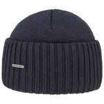 Stetson Northport Winter hat Made of Merino Wool - Cap Made in Italy - Seaman's Cap for Women/Men Fall/Winter Wool hat - Navy One Size