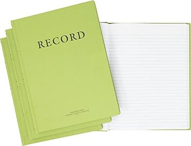 Tacticai 3-Pack Green Military Log Book, 8” x 10.5” - 192 Pages, Record Book for Record Keeping, Supply Chain, Inventory, Training, Maintenance & Field Operations, NSN 7530-00-222-3525