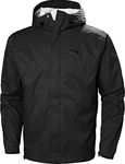 Helly Hansen Men's Loke Waterproof Windproof Breathable Rain Jacket, 990 Black, Small