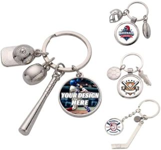 LOVEVEN Custom Sports Keychain with Picture, Personalized Coach Gift