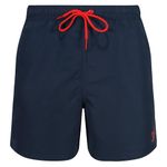 Reebok Mens Swim Trunks in Navy, Polyester Quick Dry Adult Shorts Swimwear with Draw String and Elasticated Waistband