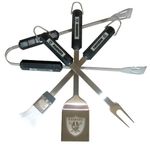 NFL Oakland Raiders 4-Piece Grilling Utensil Set