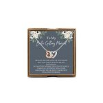 PYOUL Best Friend Gift to Bride, Bestie Getting Married Necklace, Bride Gift From Maid of Honor, Wedding Gift (Bestie Get Married N)