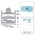 Spellbinders Cozy Home Dies from Make a Scene Collection by Becca Feeken Etched Die Set, Metal