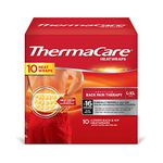 ThermaCare Portable Heating Pad, Neck & Back Pain Relief Patches, X/XL Heat Wraps, 10 Count