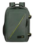 American Tourister Take2Cabin - Ryanair Cabin Bag 25 x 20 x 40 cm, 24 L, 0.40 kg, Hand Luggage, Airplane Backpack S Underseat, Green (Dark Forest)