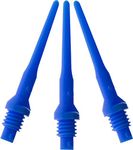 Viper Dart Accessory: Tufflex II 2BA Thread Soft Tip Dart Points, Blue, 100 Pack