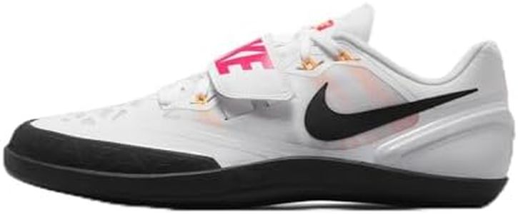 Nike Zoom Rotational 6 Track & Field Throwing Shoes (685131-102, White/Black-Hyper Pink-Laser Orange) Size 10