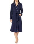 Amazon Essentials Women's Lightweight Waffle Full-Length Robe, Navy, Small